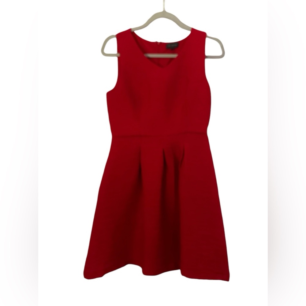 Red fit n flare never worn mini with pockets